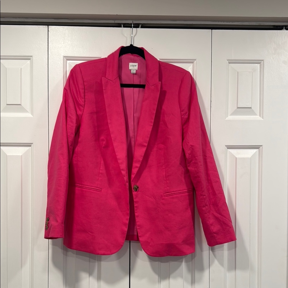 J Crew Women's Pink Blazer NWOT